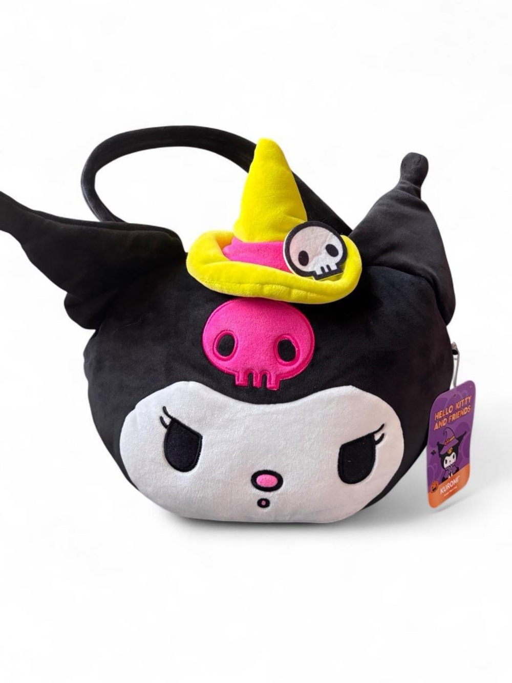 Kuromi Plush Halloween Treat Bag in Black